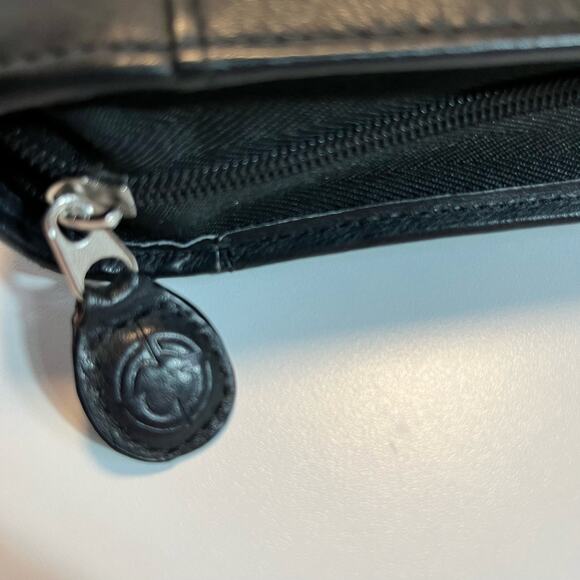 Franklin Covey Binder Full Zip Organizer Black Leather 10 x 8 - Picture 7 of 14